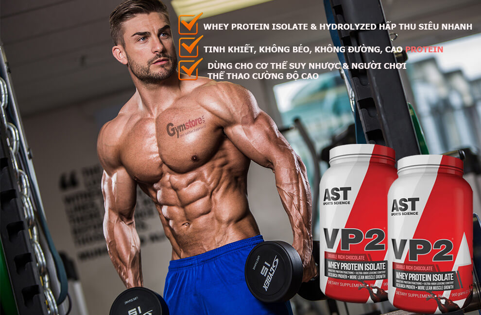 AST VP2 Whey Protein Isolate, 2 Lbs (908 g)